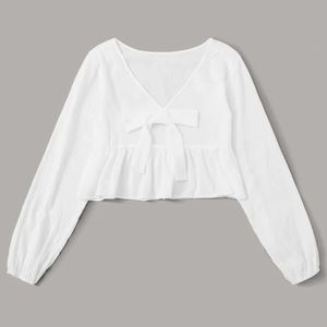 Bow Baby Doll Blouse